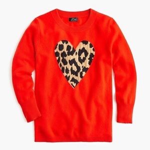 J Crew Heart Sweater